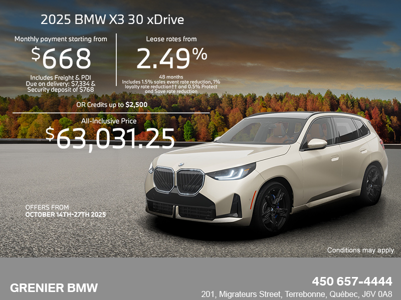 Get the 2025 BMW X3