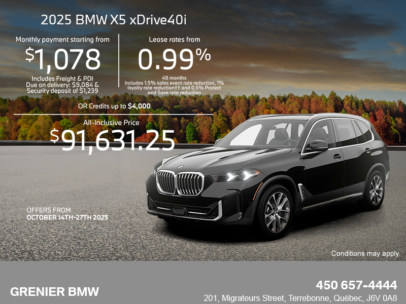 Get the 2025 BMW X5