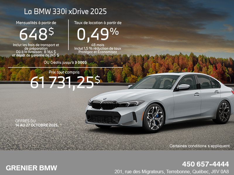 Procurez-vous le Bmw 3 Series Sedan 2025