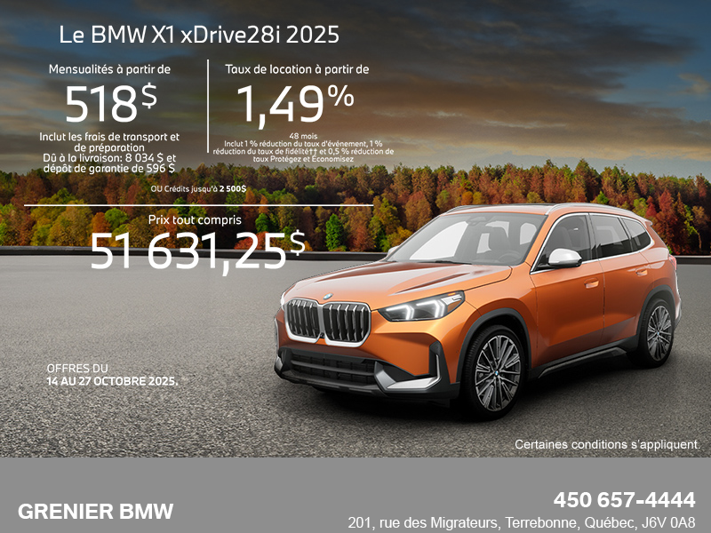 Procurez-vous le Bmw X1 2026