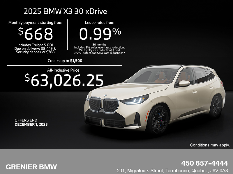 Get the 2025 BMW X3