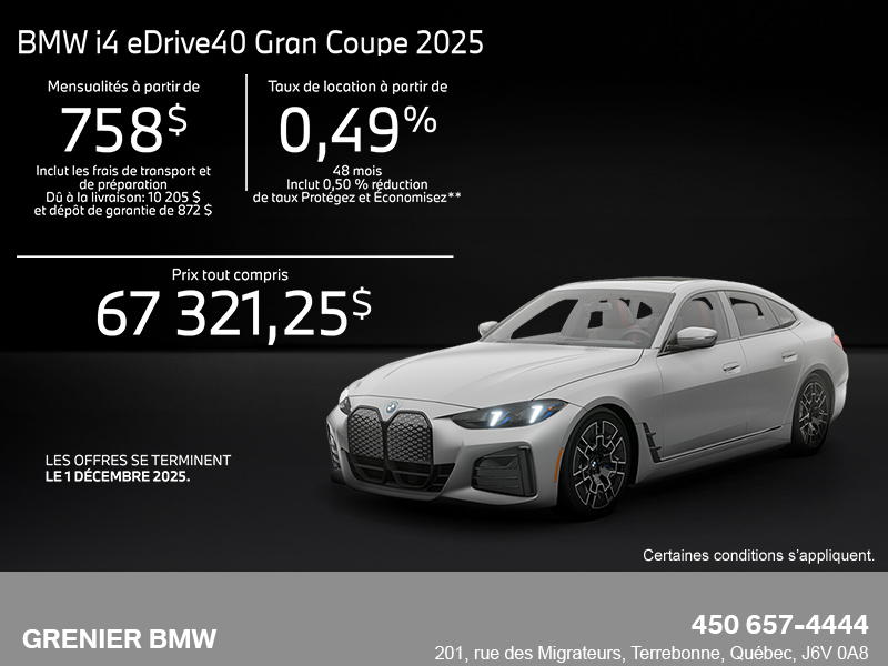 Procurez-vous le Bmw I4 2025