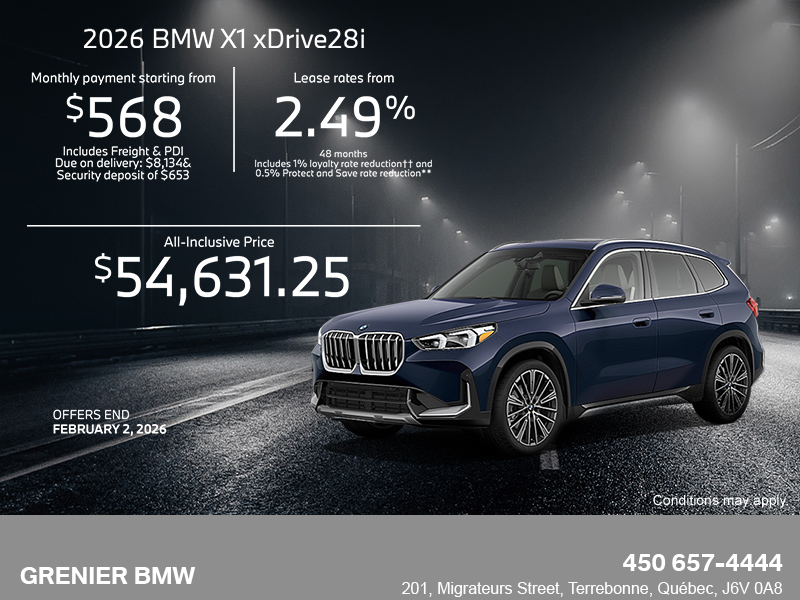 Get the 2026 BMW X1
