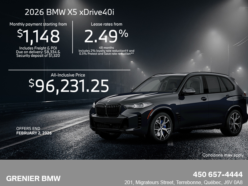 Get the 2026 BMW X5