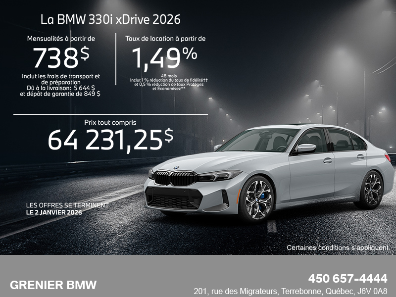Procurez-vous le Bmw 3 Series Sedan 2026
