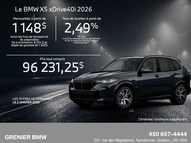 Procurez-vous le Bmw X5 2026