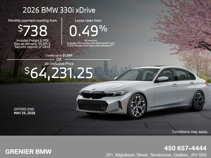 2026 BMW 330i xDrive