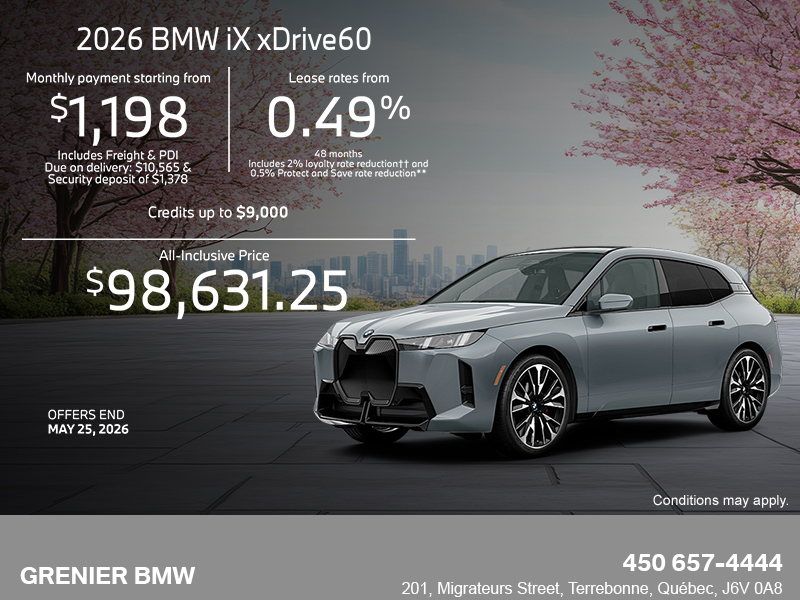 2026 BMW iX xDrive60