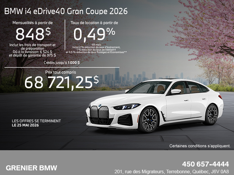 BMW i4 eDrive40 Gran Coupé 2026