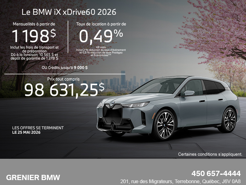 BMW iX xDrive60 2026