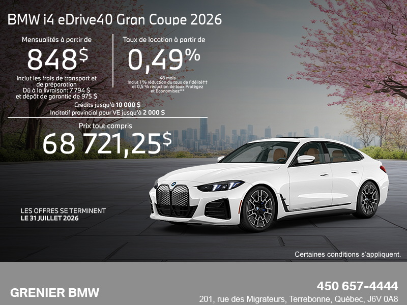 2026 BMW i4 Gran Coupe
