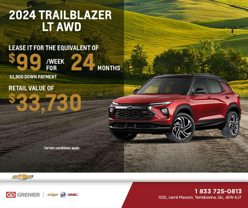 Get the 2024 Chevrolet Trailblazer LT AWD