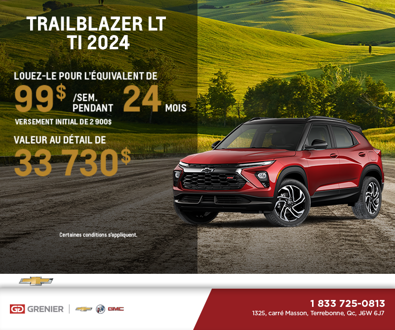 Le Chevrolet Trailblazer LT 2024