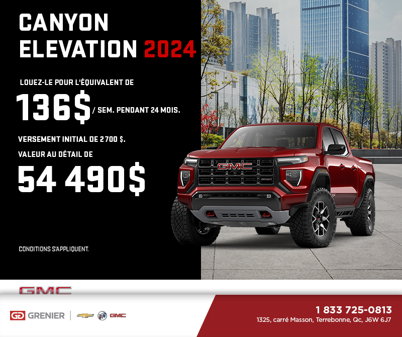 Le GMC Canyon 2024