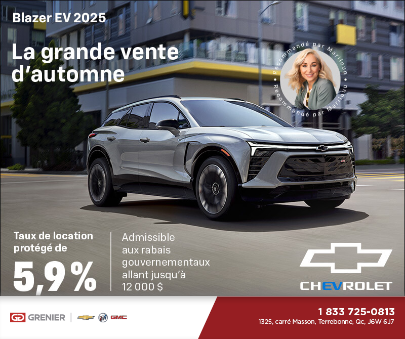 Procurez-vous le Chevrolet Blazer EV 2025