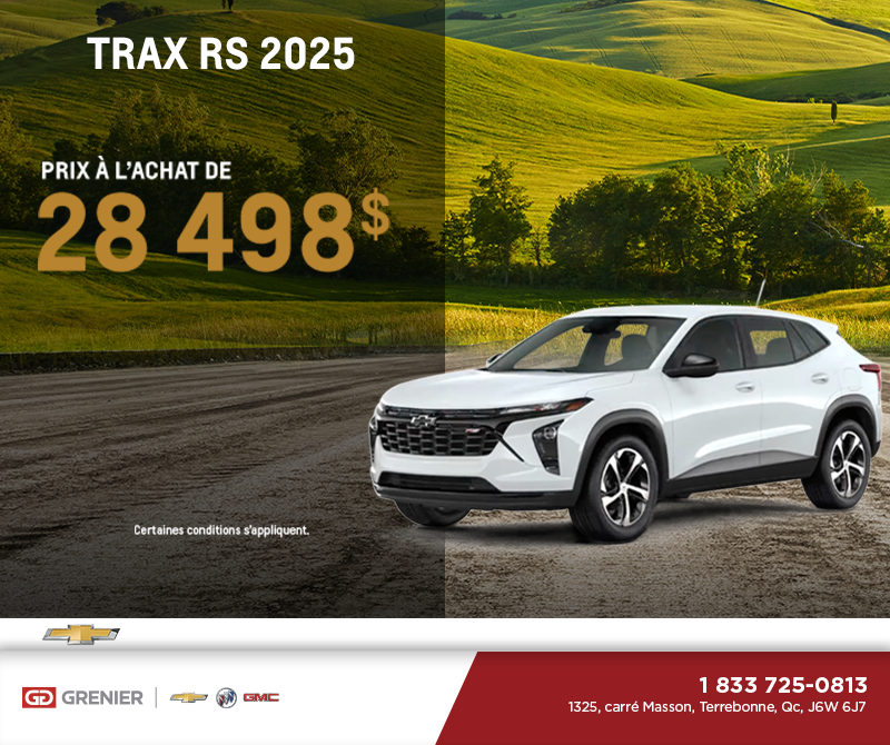 Procurez-vous le Chevrolet Trax 2025