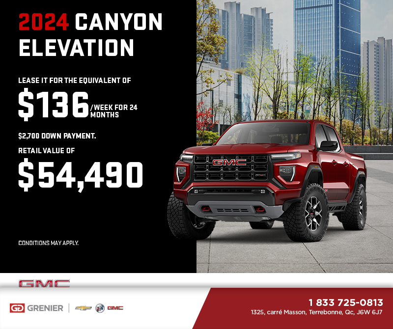 The 2024 GMC Canyon