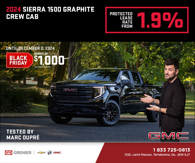 The 2024 GMC Sierra 1500 Graphite Crew Cab