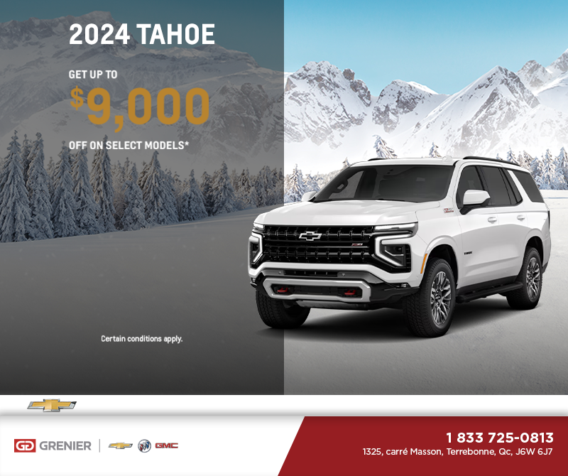 Get the 2024 Chevrolet Tahoe