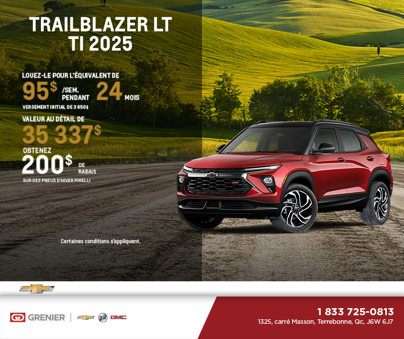 Le Chevrolet Trailblazer LT 2025