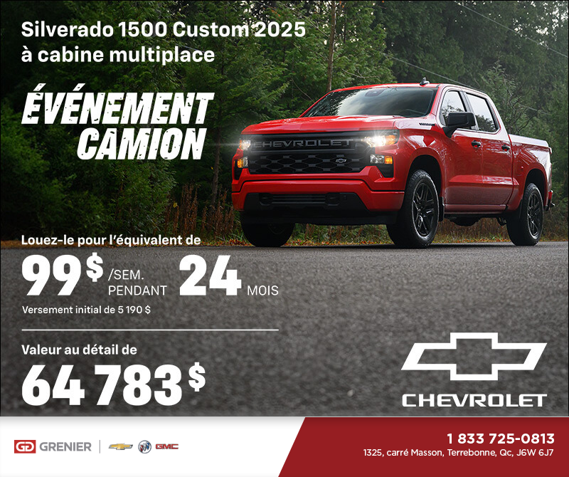 Procurez-vous le Chevrolet Silverado 1500 2025