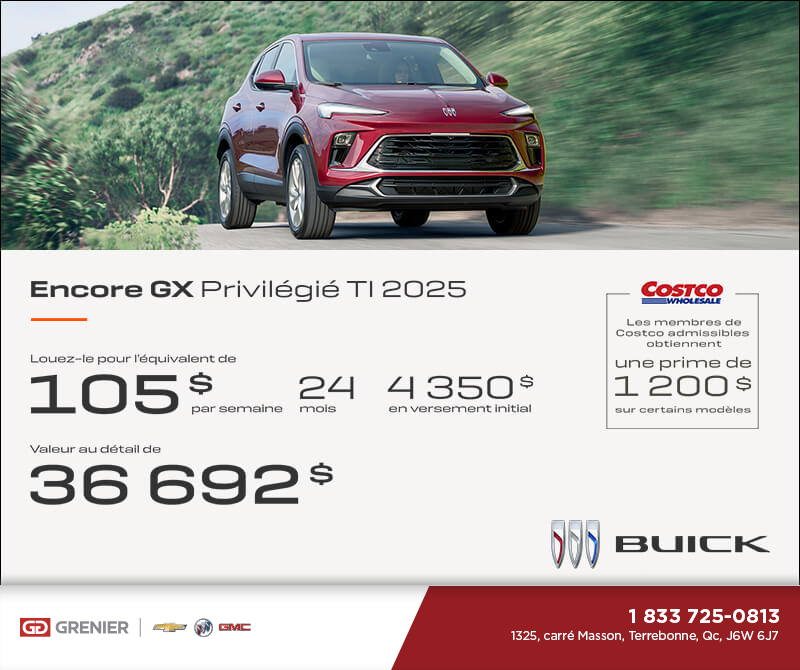 Procurez-vous le Buick Encore GX 2025