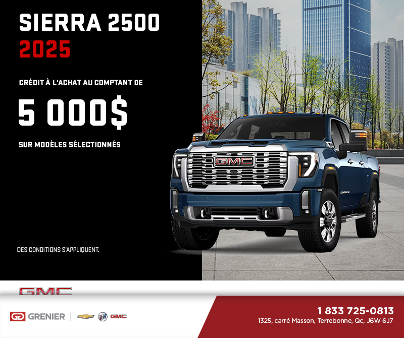 Le GMC Sierra 2500 2025