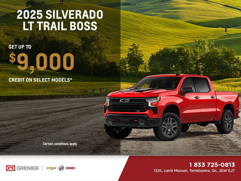 Get the 2025 Chevrolet Silverado 1500 LT Trail Boss