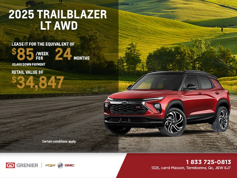 Get the 2025 Chevrolet Trailblazer LT AWD
