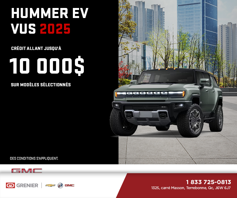 Le GMC Hummer EV VUS 2025