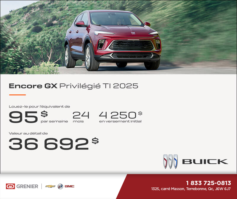 Procurez-vous le Buick Encore GX 2025