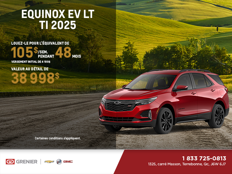 Procurez-vous le Chevrolet Equinox LT TI 2025