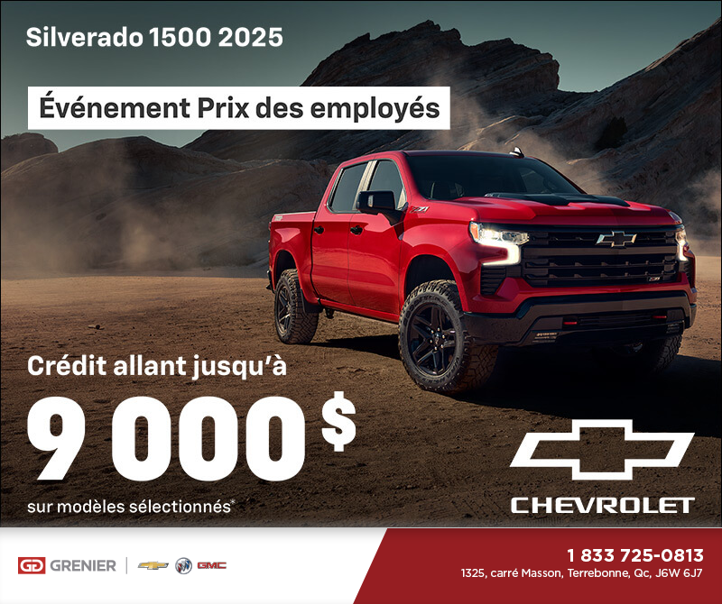 Procurez-vous le Chevrolet Silverado 1500 2025