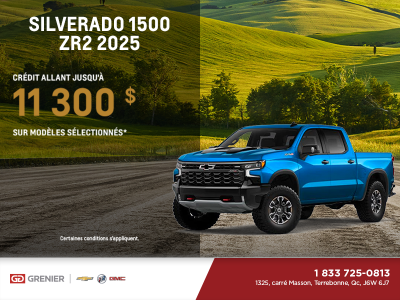 Procurez-vous le Chevrolet Silverado 1500 ZR2 2025