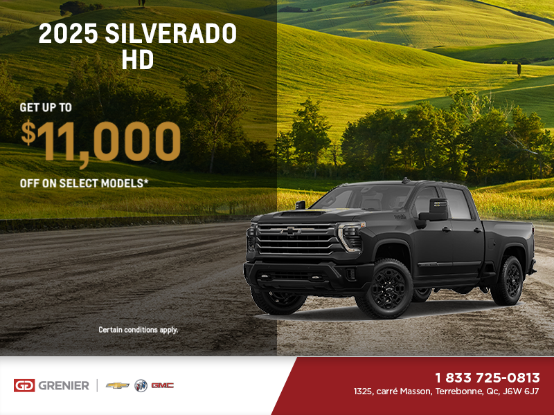 Get the 2025 Chevrolet Silverado HD