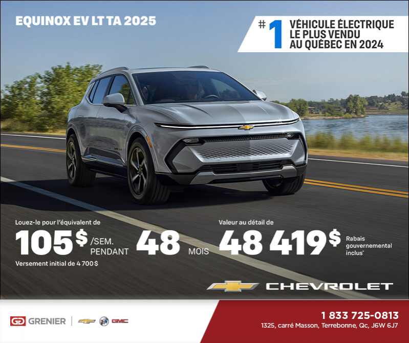 Procurez-vous le Chevrolet Equinox EV 2025