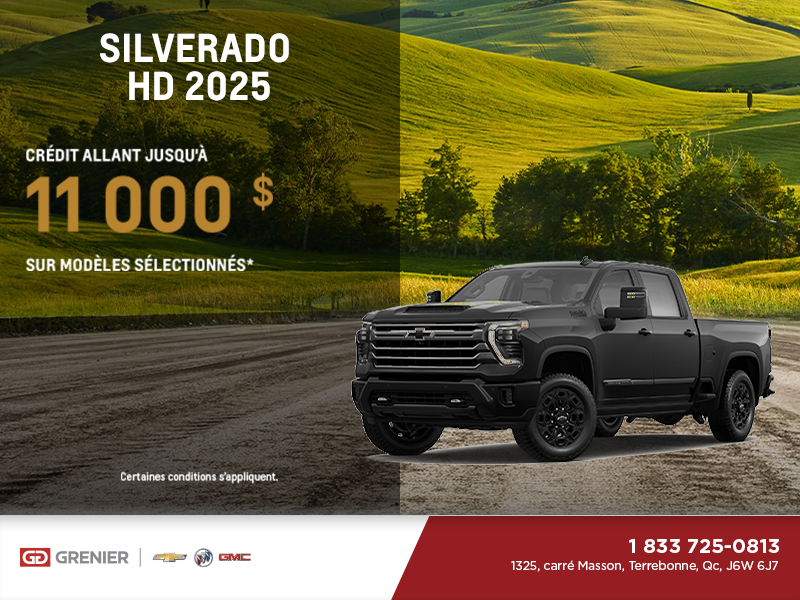 Procurez-vous le Chevrolet Silverado HD 2025