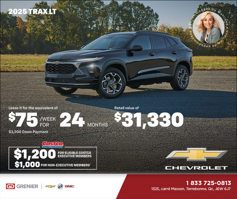 Get the 2025 Chevrolet Trax LT