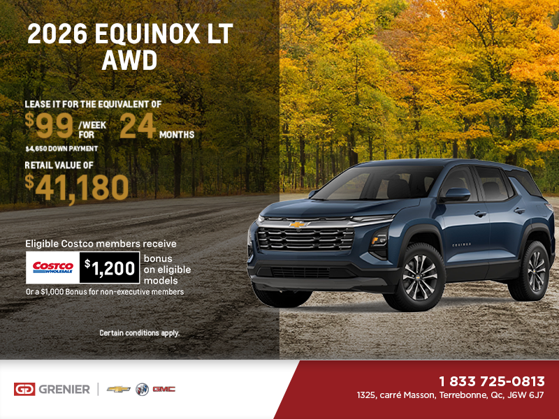 Get the 2026 Chevrolet Equinox LT AWD