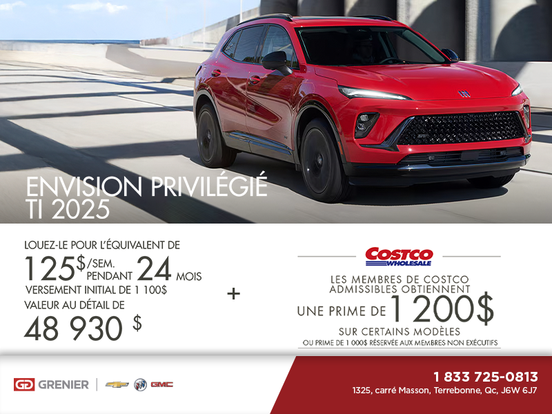 Procurez-vous la Buick Envision Privilégié TI 2025