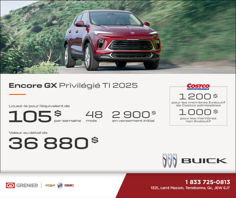 Procurez-vous le Buick Encore GX 2025