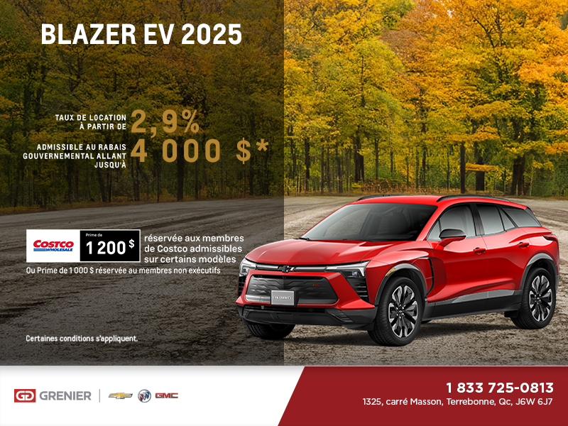 Procurez-vous le Chevrolet Blazer EV 2025