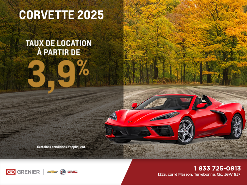 Procurez-vous le Chevrolet Corvette 2025