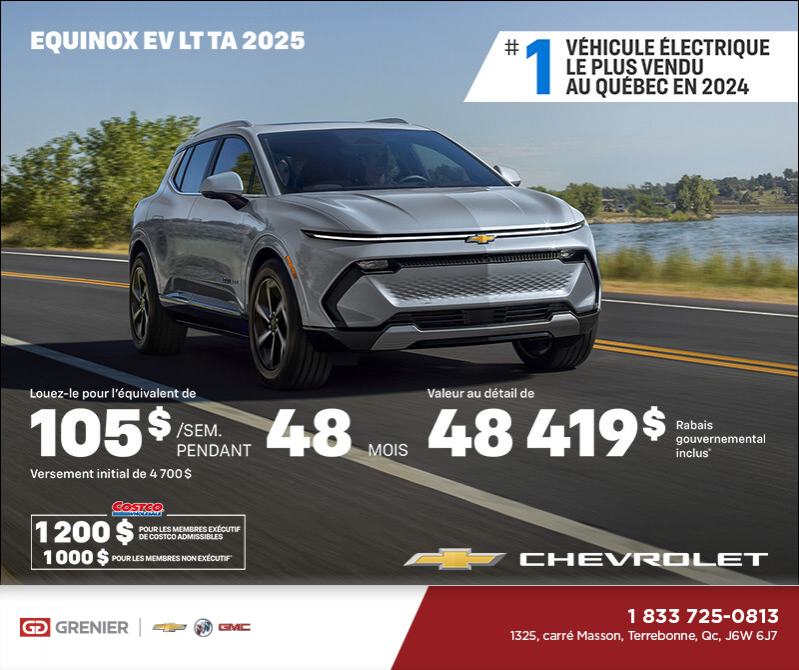 Procurez-vous le Chevrolet Equinox EV 2025
