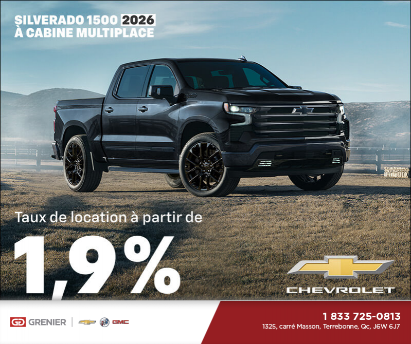 Procurez-vous le Chevrolet Silverado 1500 2026