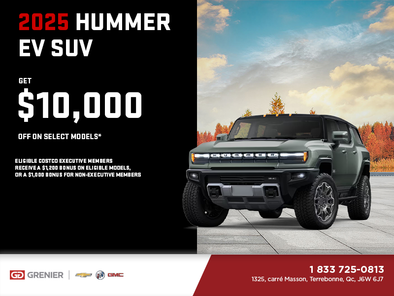 The 2025 GMC Hummer EV SUV