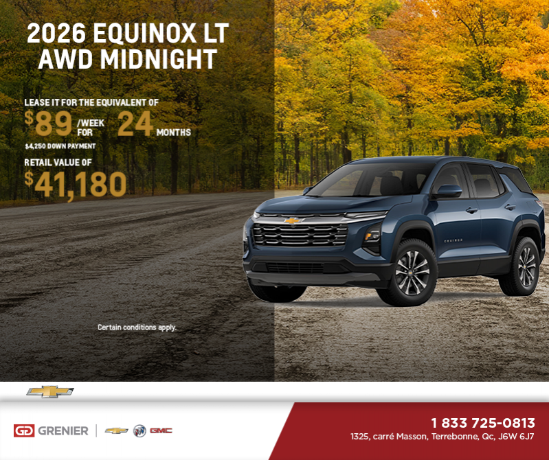 Get the 2026 Chevrolet Equinox LT AWD