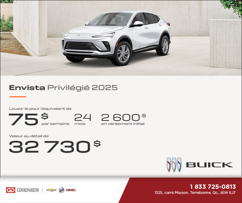 Procurez-vous la Buick Envista 2025