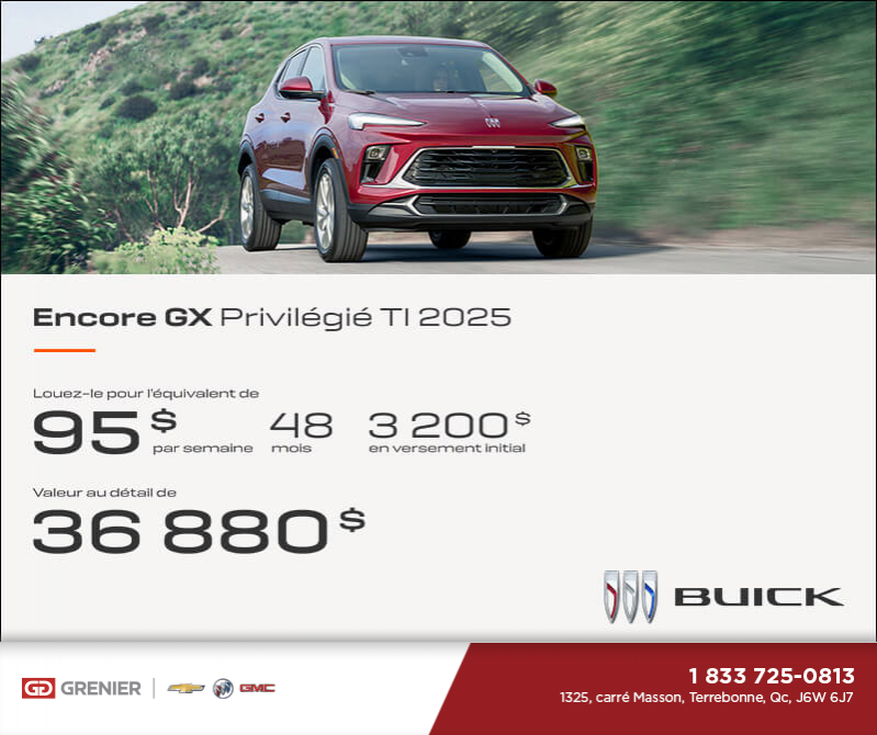 Procurez-vous le Buick Encore GX 2025