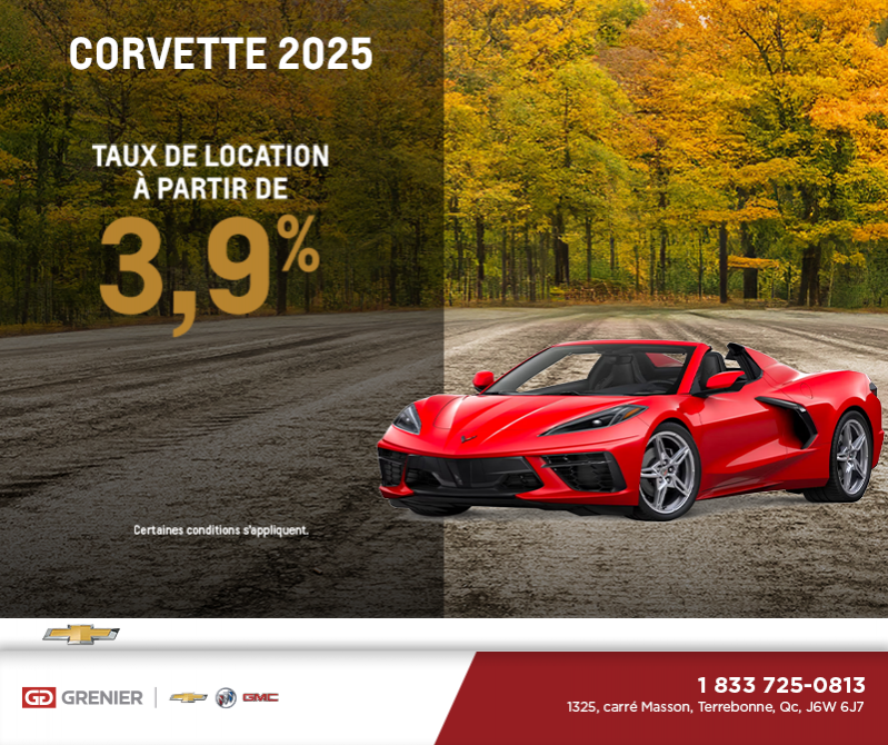 Procurez-vous le Chevrolet Corvette 2025